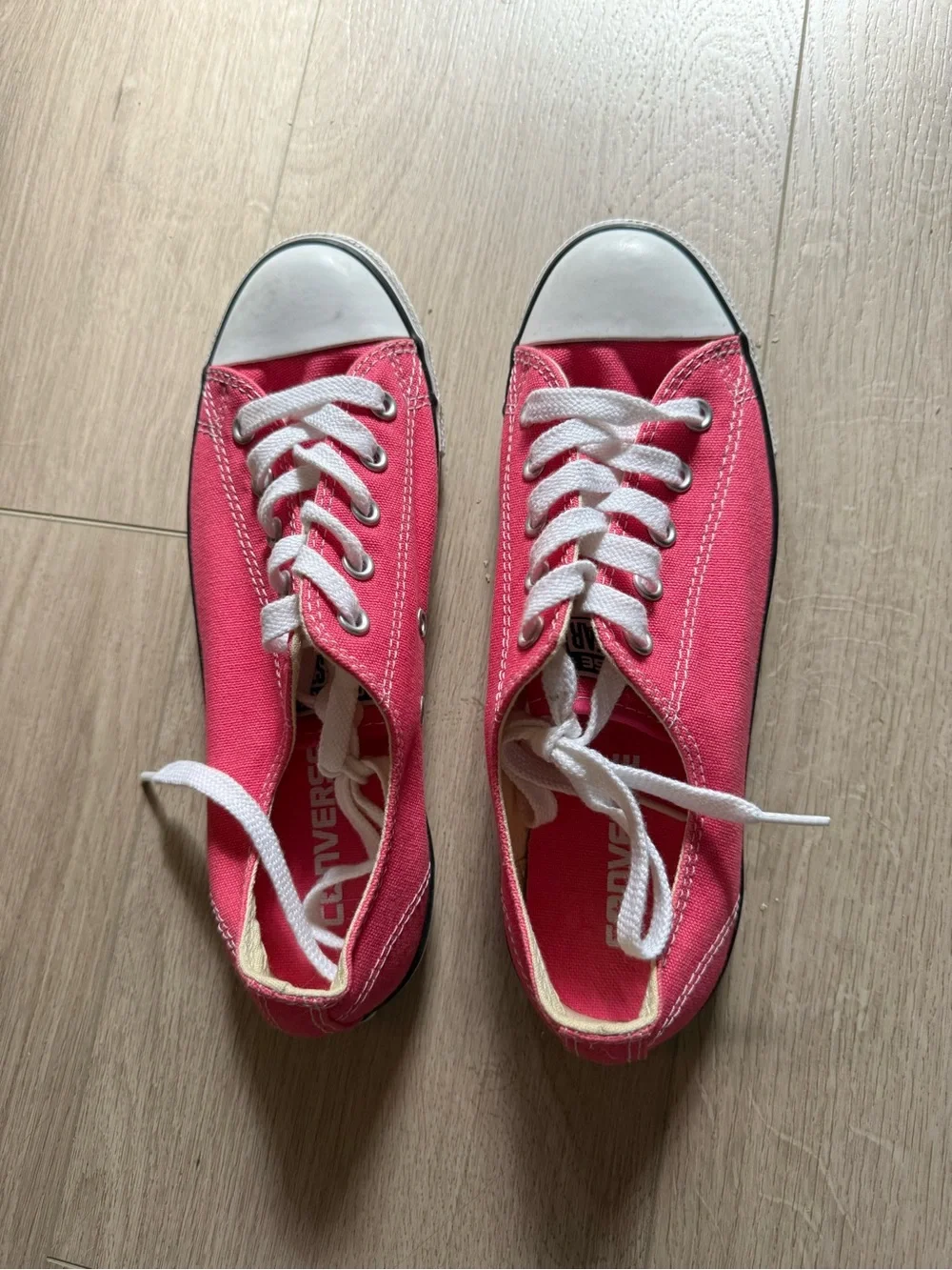 Converse Hot Pink Low-Top Sneakers